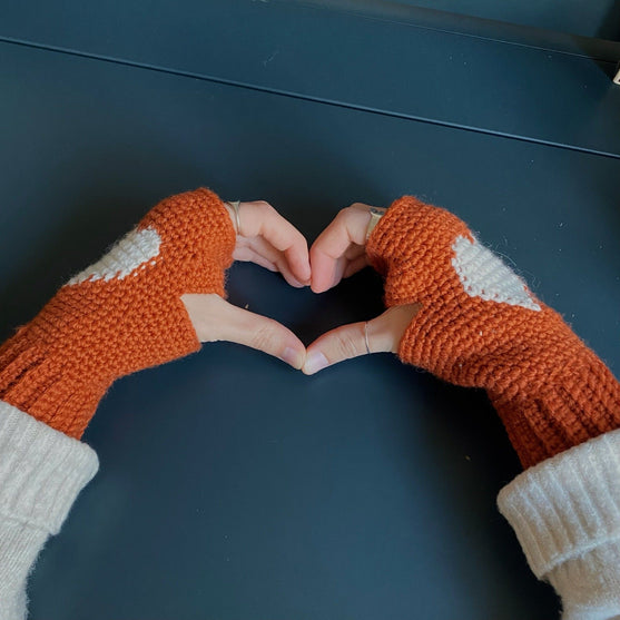 

Heart Warmers - Fingerless gloves
2