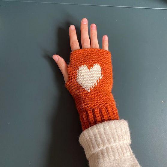 

Heart Warmers - Fingerless gloves
3