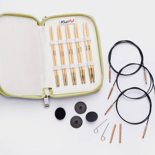 Bamboo Starter Interchangeable Circular Needle Set - KnitPro