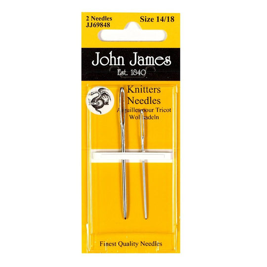 Knitters needles / Darning Needles 2 pcs - John James