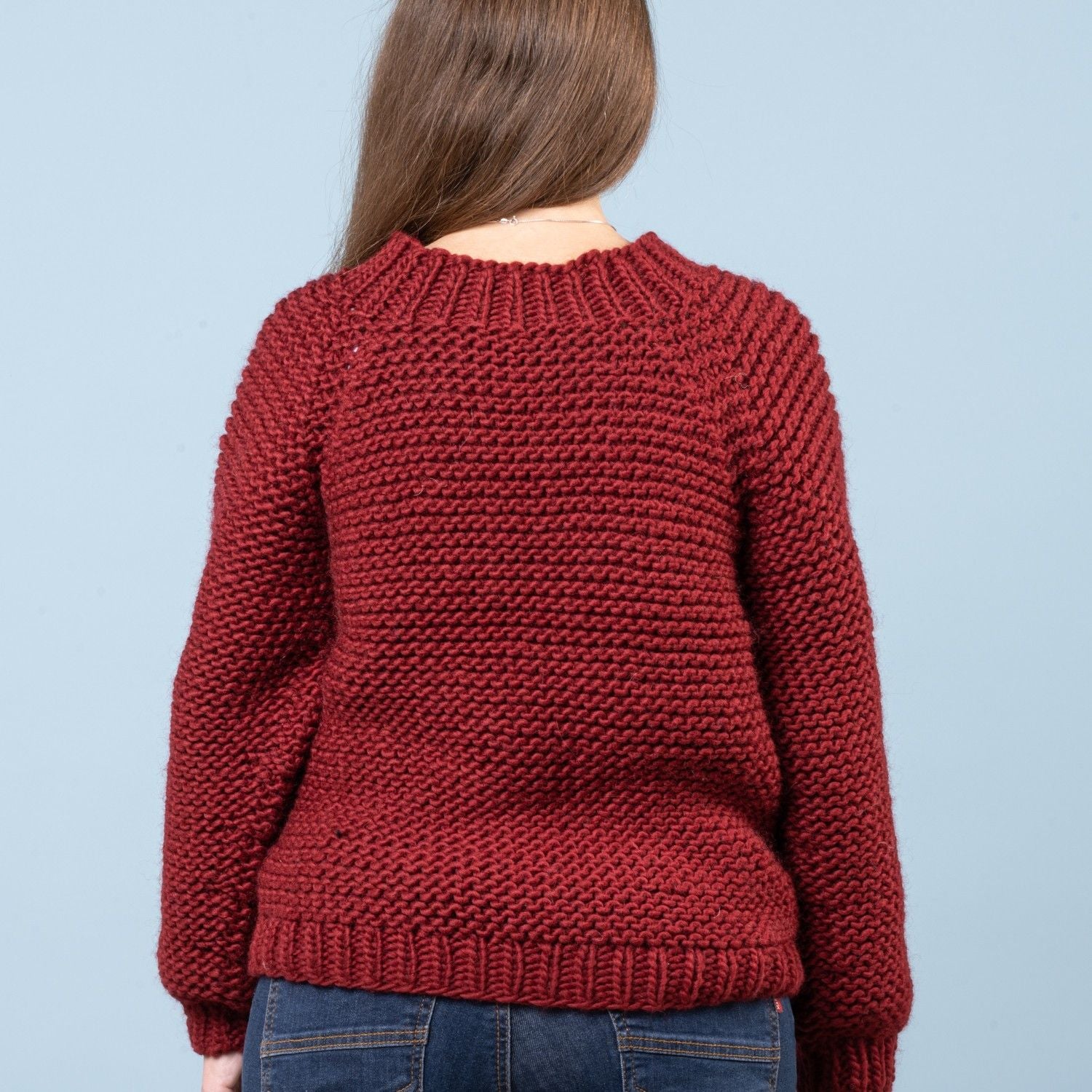 Ditte - Garter stitch sweater – Hobbii