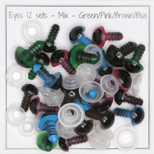 Safety Eyes - Mixed Color Pack - Go Handmade