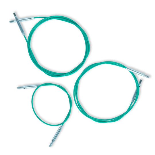 Swivel Cable for Interchangeable Circular Needles  - Teal - KnitPro