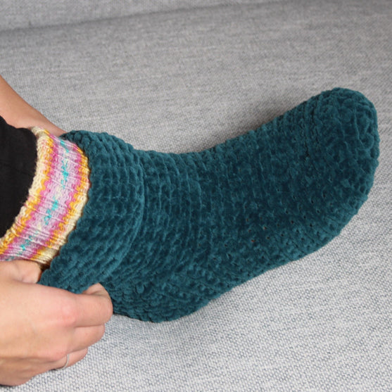 

Sofa Socks - Crocheted Socks
6