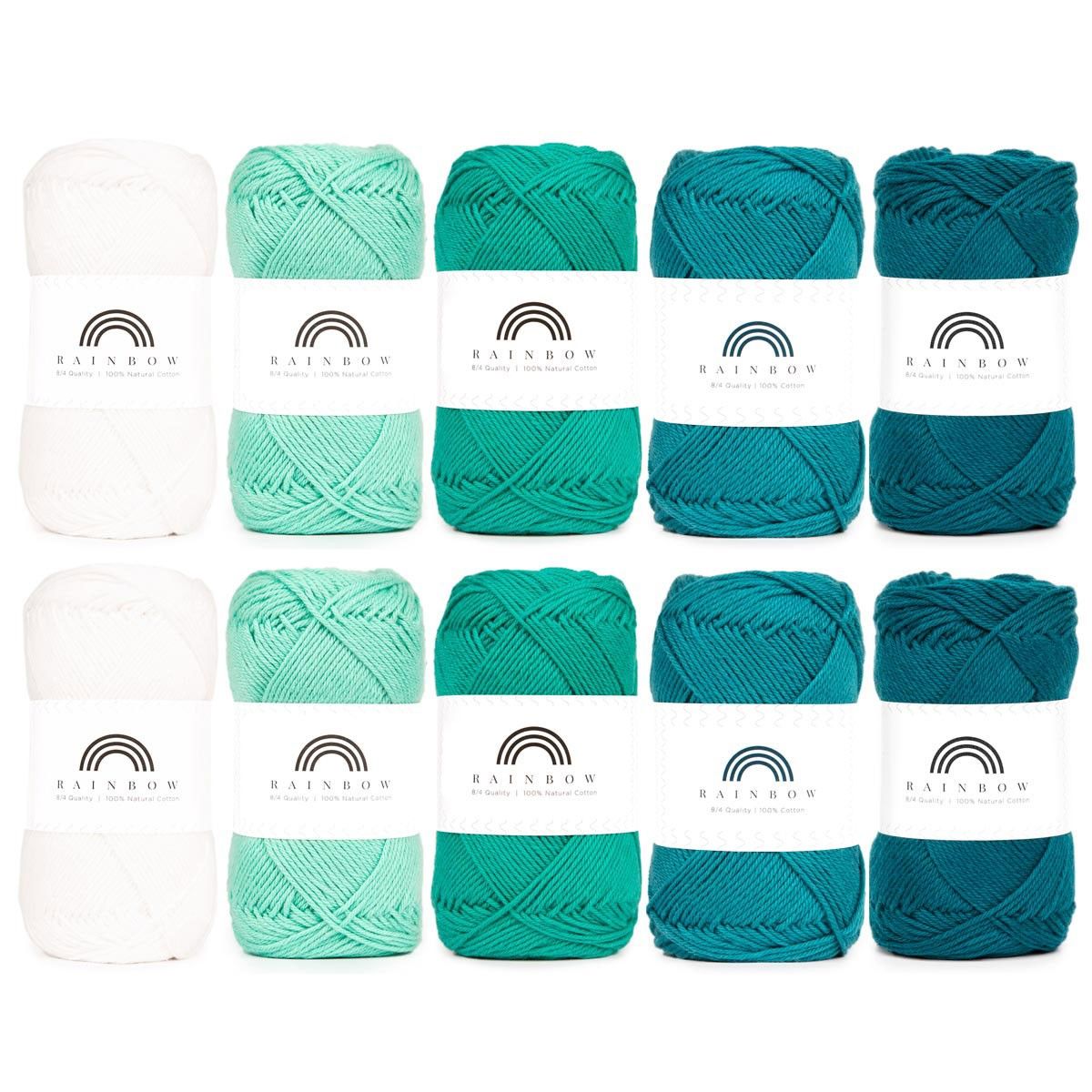Rainbow Cotton 8/4 Color Pack (11-16) – Hobbii
