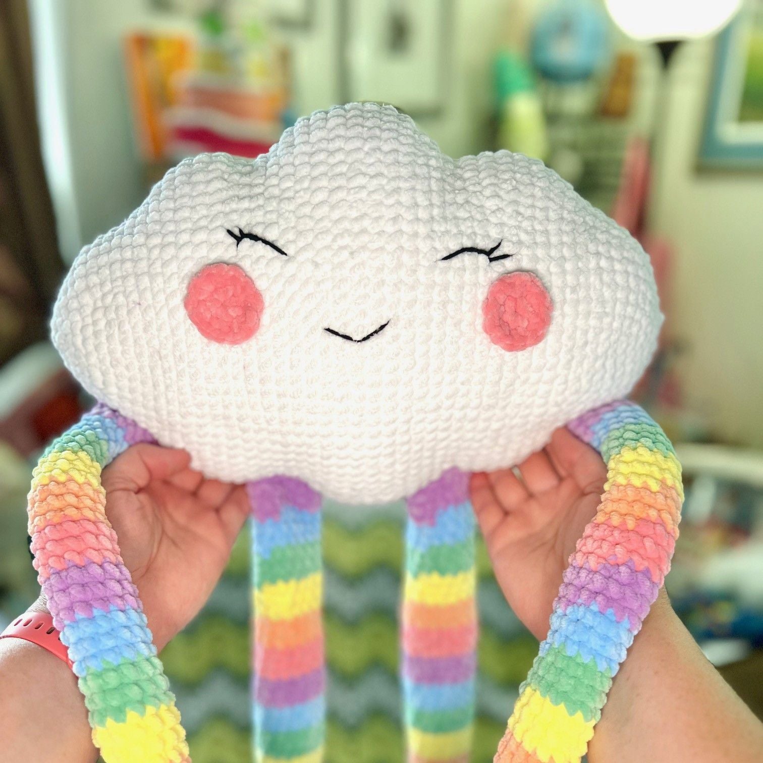 Rainbow Cloud - Pillow – Hobbii