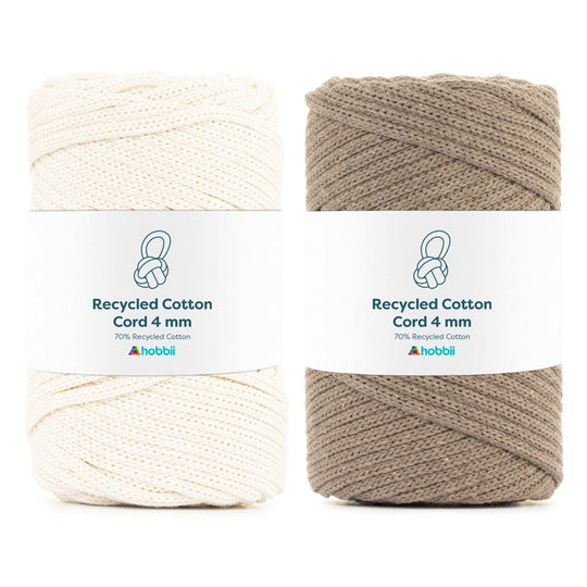 Recycled Cotton Cord (4 mm - 0.15 in) - Hobbii
