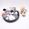 

Ribbon Project Trays with Leather Base
5