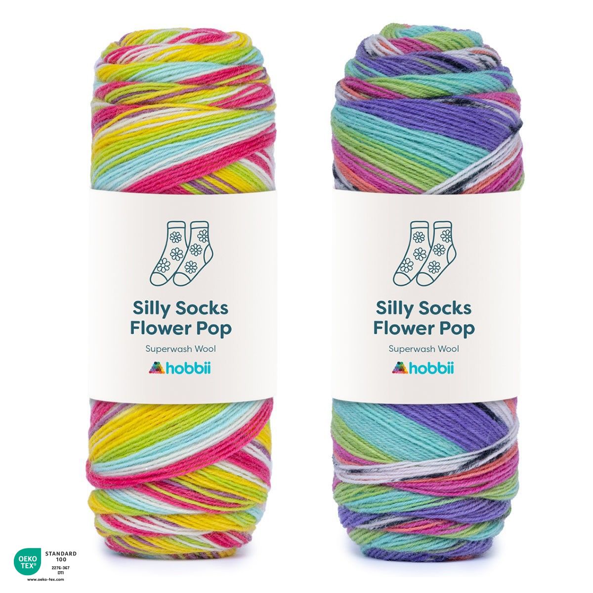 Hobbii Silly Socks Flower Pop