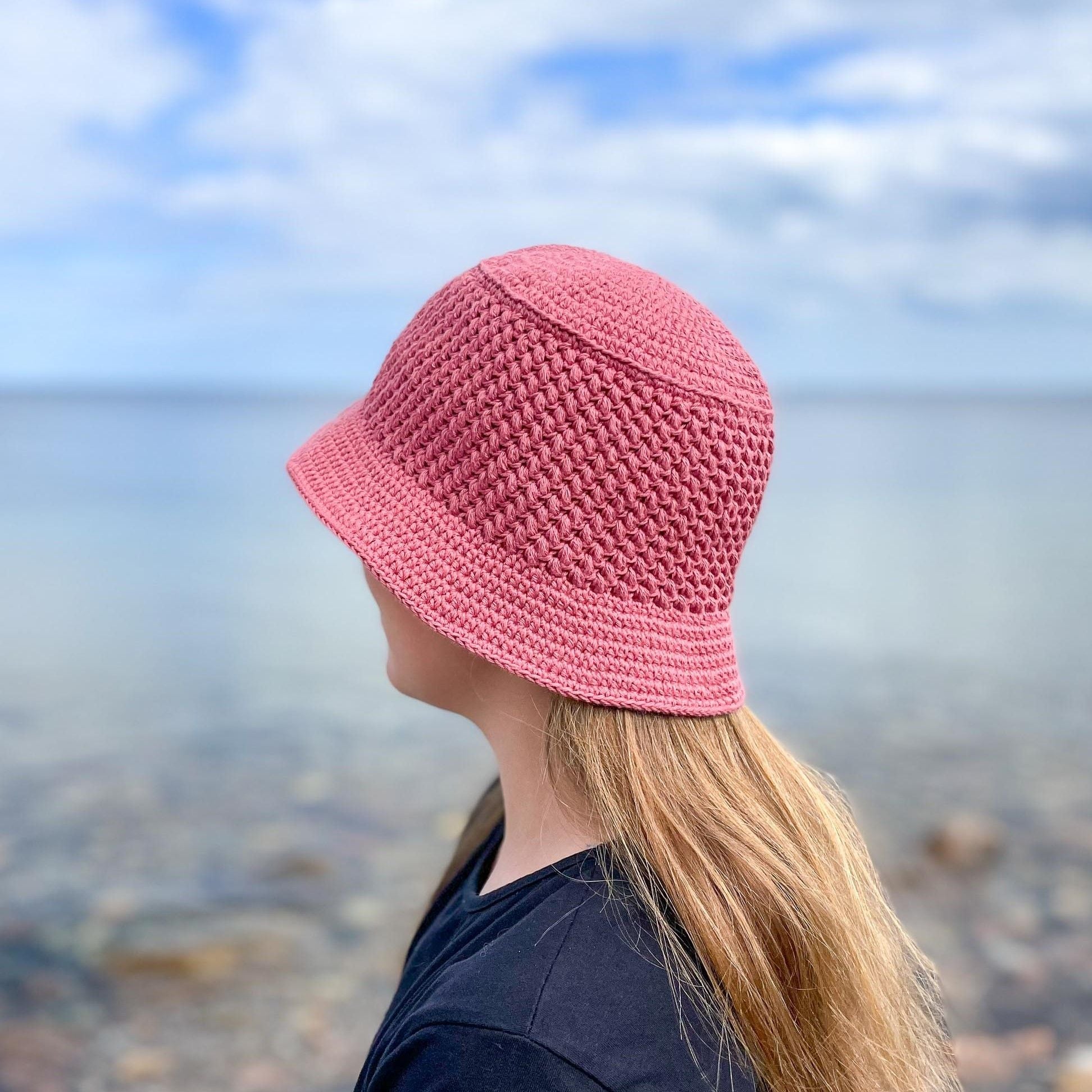 帽子 sol soonerorlaterHand-knitted Bucket Hat sol