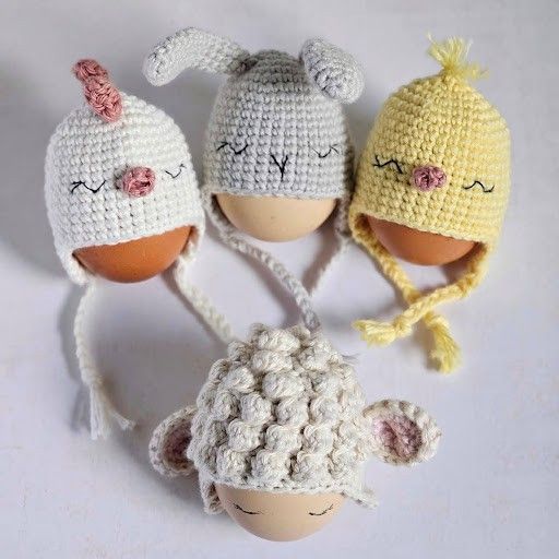 Cozy Egg Hats - Easter Decor