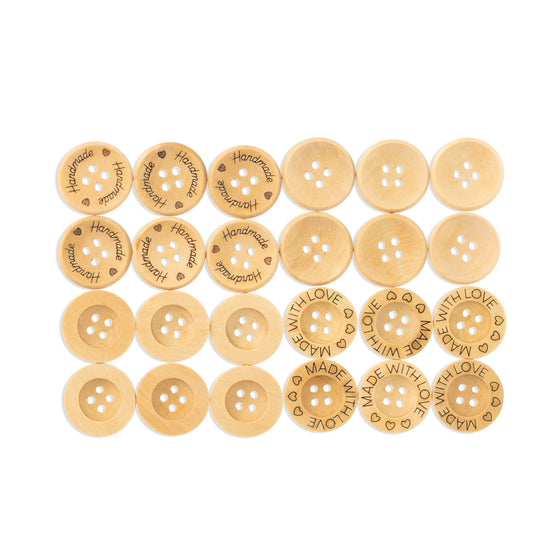 

Wooden Buttons - 21 mm (0.8 in) - Hobbii
1