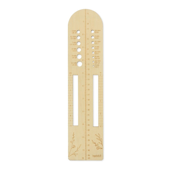 

Sock Ruler with Needle Gauge - Hobbii
1