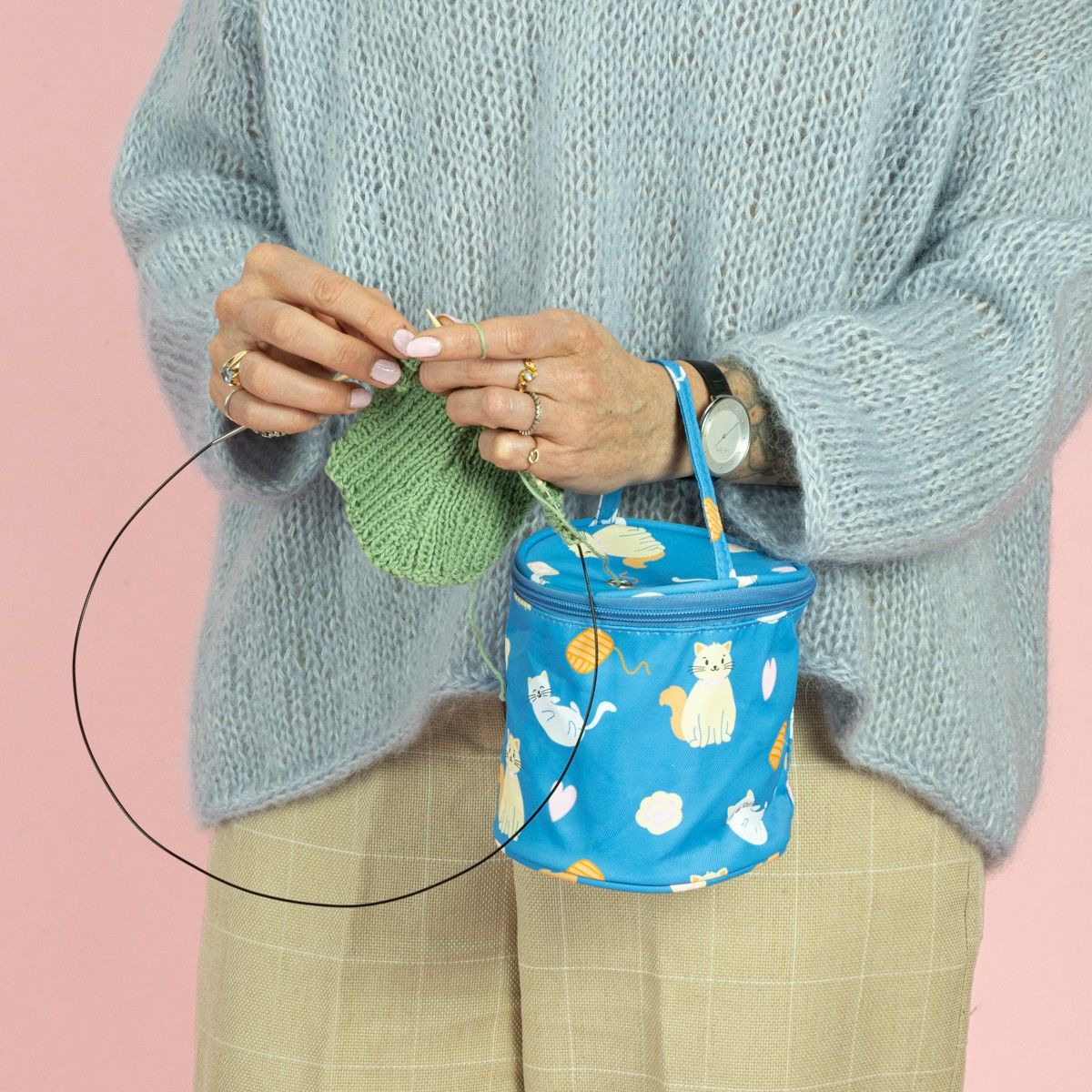 Yarn Holder Bag Print