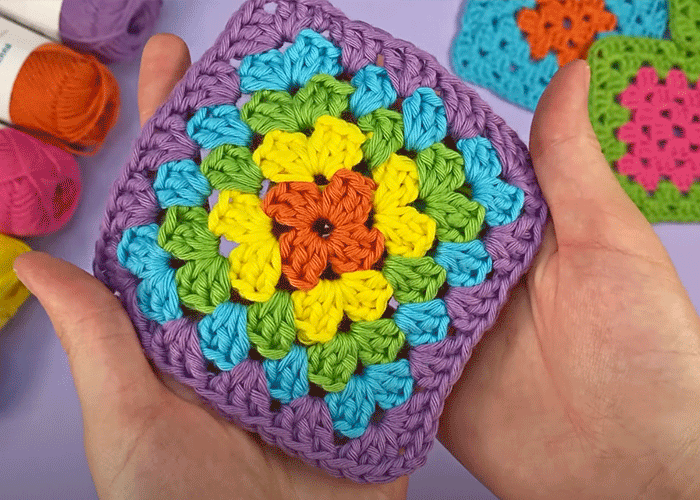 Hobbii Granny Square - Daisy