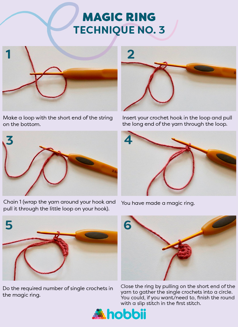 How to Crochet a Magic Circle (Magic Ring) Step-by-Step Tutorial