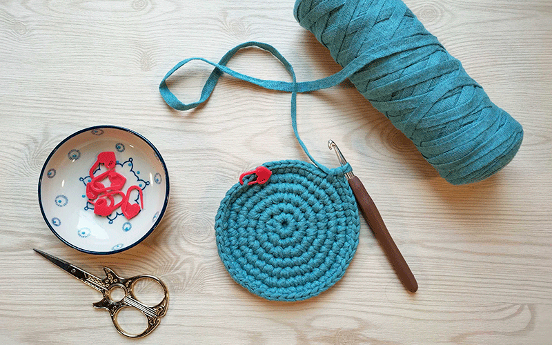 Crochet Net Bag step by step. Part1 